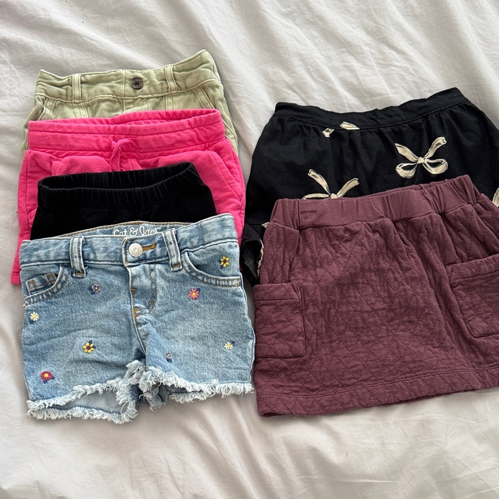 12-18 month old girls shorts and skirts bundle